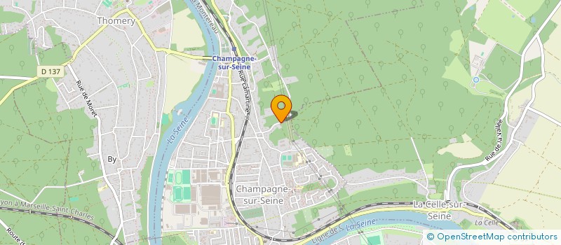 localisation de l'entreprise CEJECI  CHAMPAGNE-SUR-SEINE