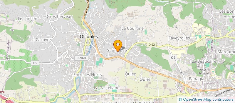 localisation de l'entreprise CEJECO à OLLIOULES