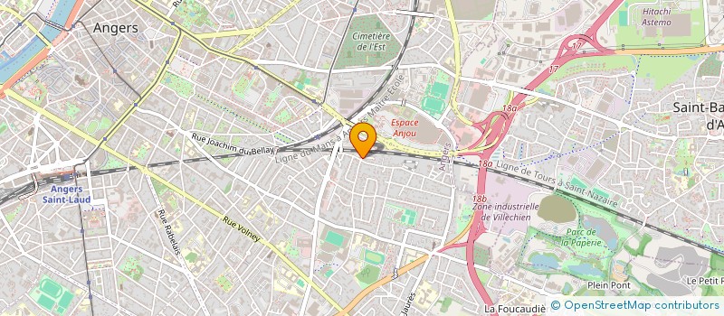 localisation de l'entreprise CEJEMA à ANGERS