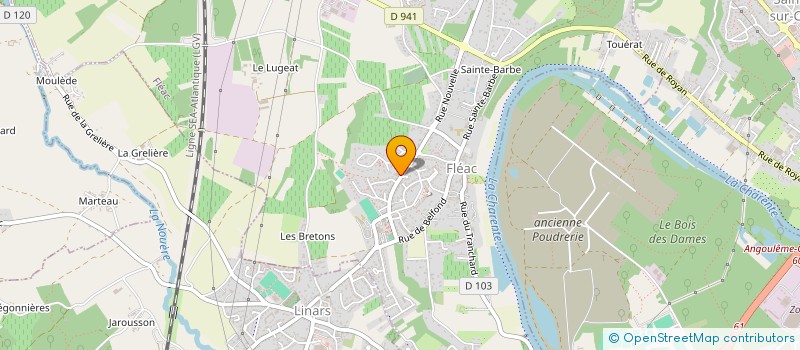 localisation de l'entreprise CEJEMA à FLEAC
