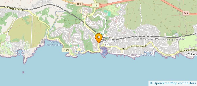 localisation de l'entreprise CEJEOU  SAUSSET-LES-PINS