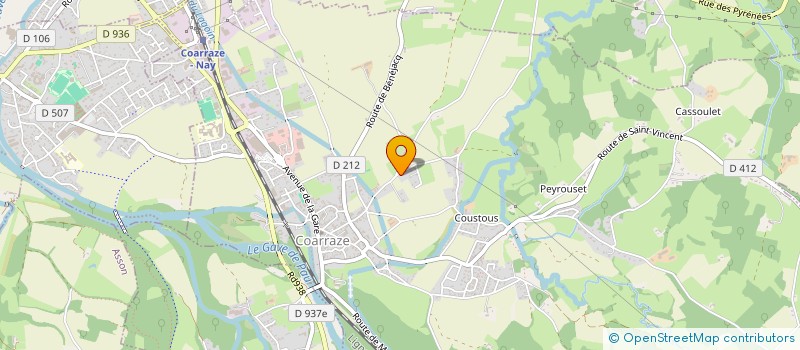 localisation de l'entreprise CEJG  COARRAZE