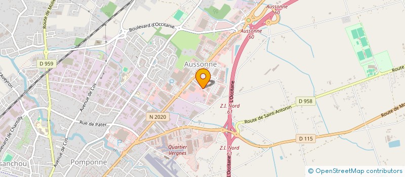 localisation de l'entreprise CEJIF SA  MONTAUBAN