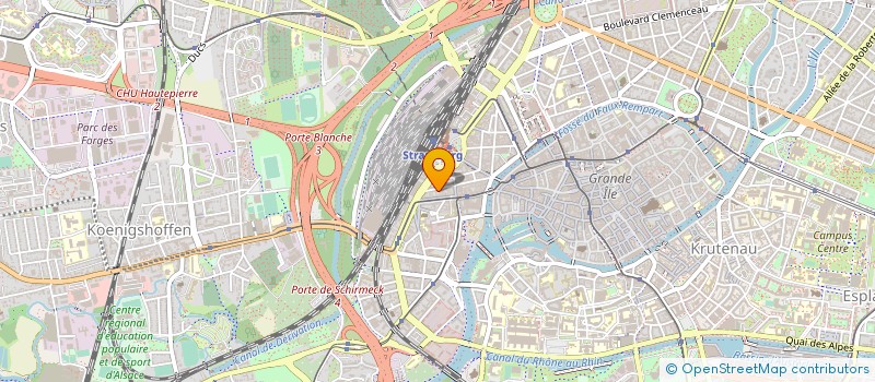 localisation de l'entreprise CEJIM à STRASBOURG