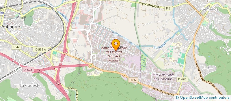 localisation de l'entreprise CEJIP ENTRETIEN à AUBAGNE