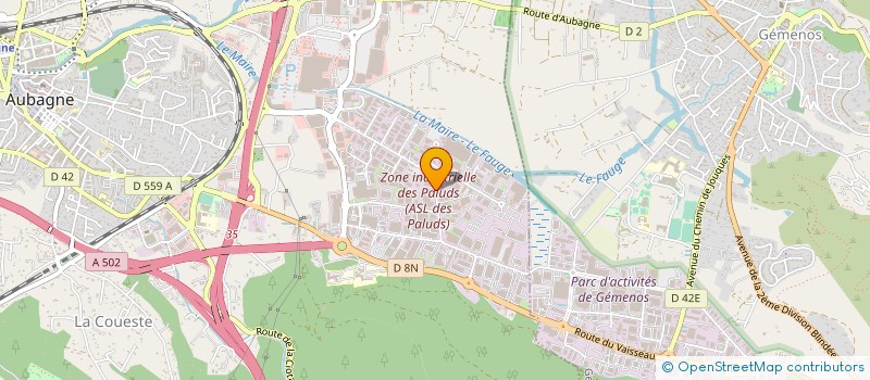 localisation de l'entreprise CEJIP SECURITE à AUBAGNE