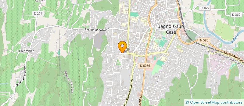 localisation de l'entreprise CEJO à BAGNOLS-SUR-CEZE