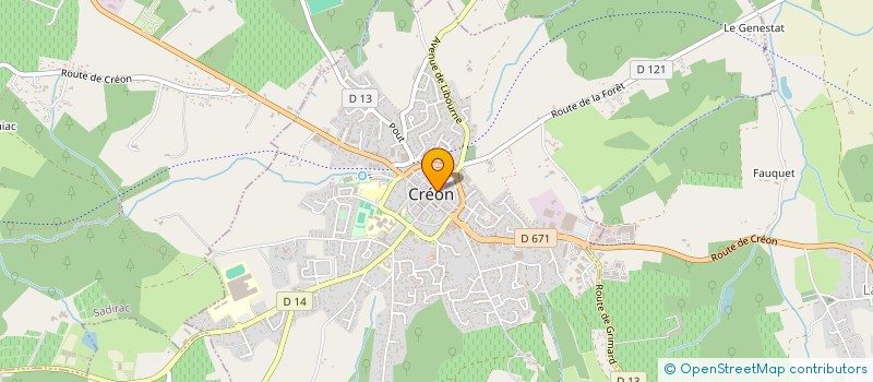 localisation de l'entreprise CEJOE  CREON