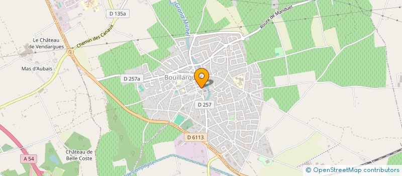 localisation de l'entreprise CEJU  BOUILLARGUES