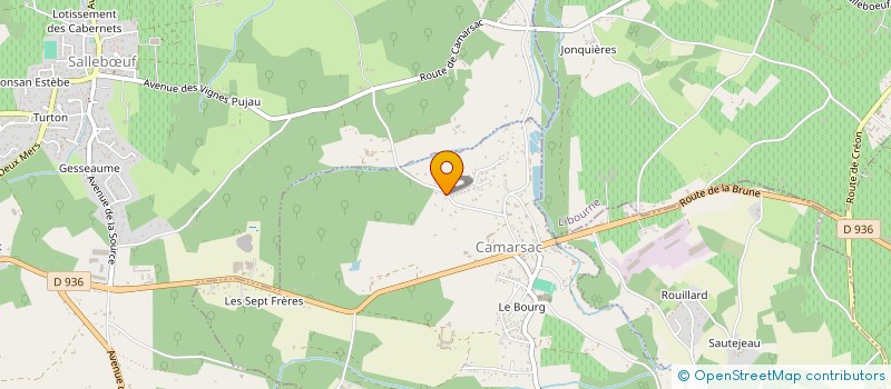 localisation de l'entreprise CEJUD'EAU  CAMARSAC