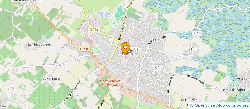 localisation de l'entreprise CEJURE  SAINT-PIERRE-D'OLERON