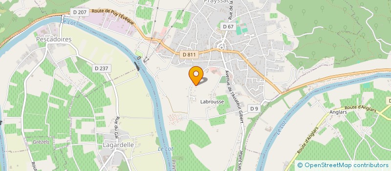 localisation de l'entreprise CEJUSYL  PRAYSSAC