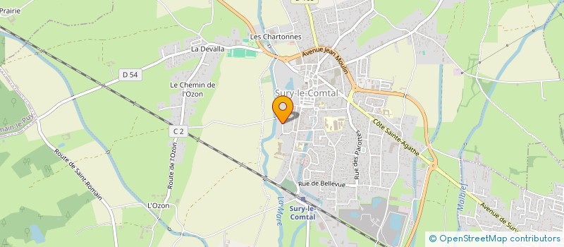 localisation de l'entreprise CEK FINANCES  SURY-LE-COMTAL