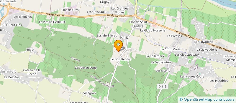 localisation de l'entreprise CEKA  CHINON