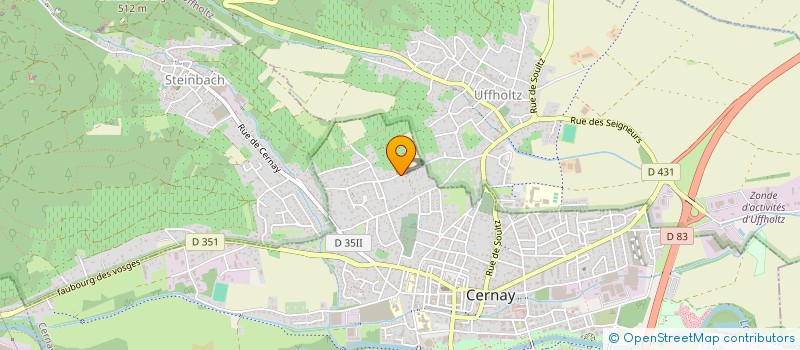 localisation de l'entreprise CEKITO  CERNAY