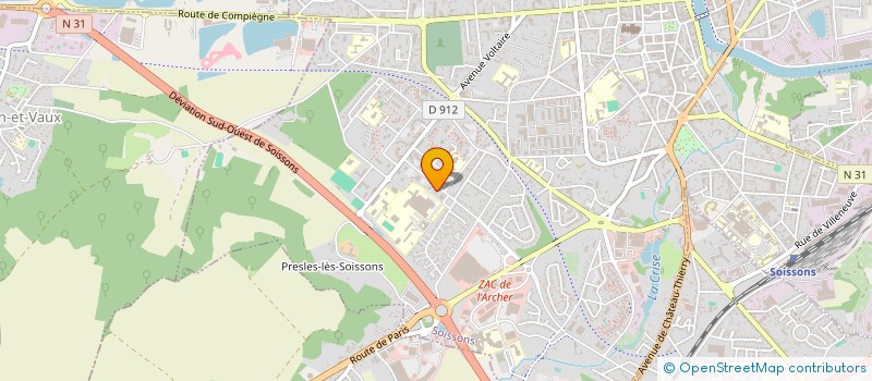 localisation de l'entreprise CEL-BAT à SOISSONS