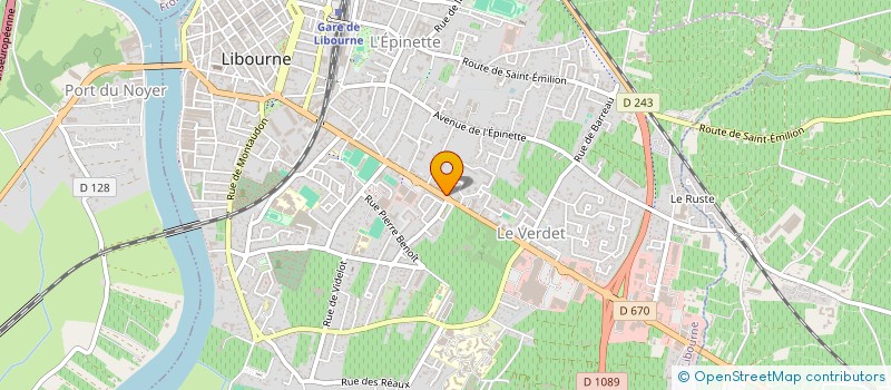 localisation de l'entreprise CEL'IMMO à LIBOURNE