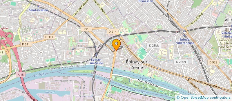 localisation de l'entreprise CEL'IN à EPINAY-SUR-SEINE