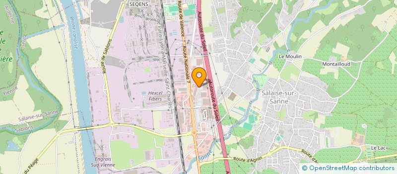 localisation de l'entreprise CEL 'INES  SALAISE-SUR-SANNE