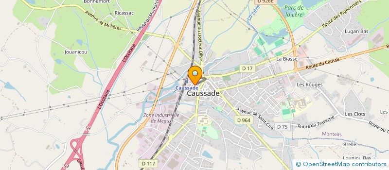 localisation de l'entreprise CEL INVEST  CAUSSADE