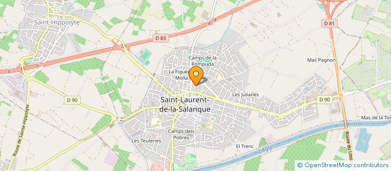 localisation de l'entreprise CEL.P  ST LAURENT DE LA SALANQUE