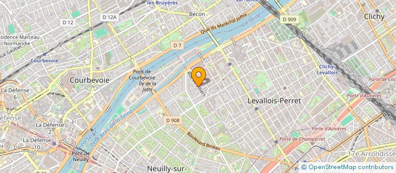 localisation de l'entreprise CEL'SPORT à NEUILLY-SUR-SEINE