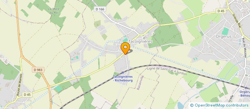 localisation de l'entreprise CELA  ORGERUS