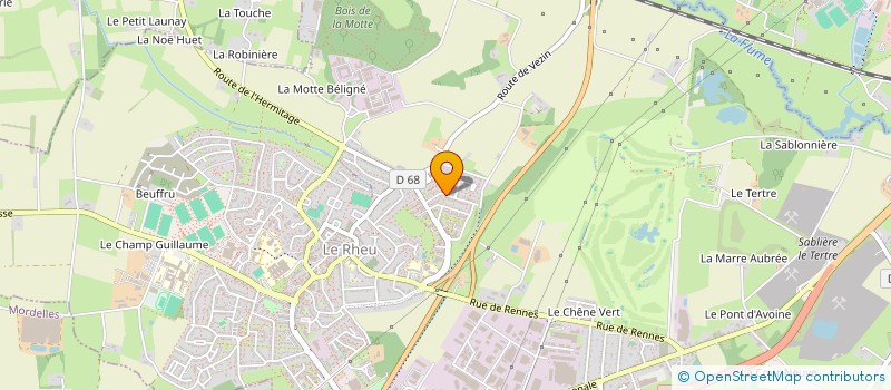 localisation de l'entreprise CELABUD à LE RHEU