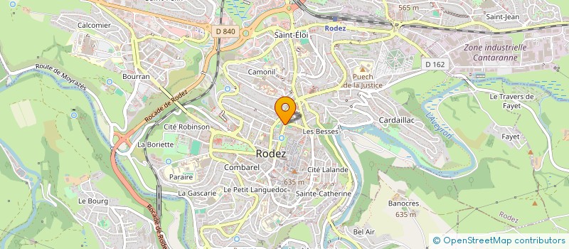 localisation de l'entreprise CELAC  RODEZ