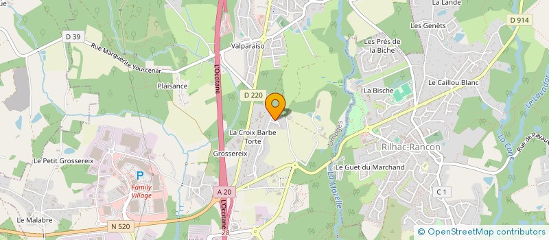 localisation de l'entreprise CELALEX à LIMOGES