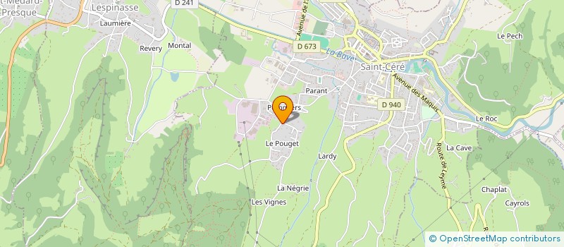 localisation de l'entreprise CELANDRE  SAINT-CERE