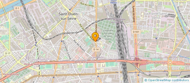 localisation de l'entreprise CELANOR à SAINT-OUEN-SUR-SEINE