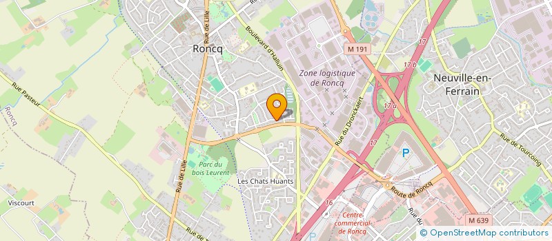 localisation de l'entreprise CELANT à RONCQ