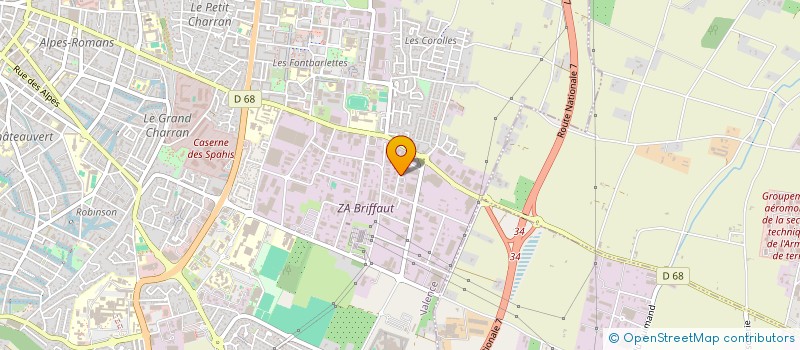 localisation de l'entreprise CELAPIER 26 M1 à VALENCE