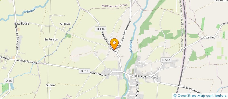 localisation de l'entreprise CELARD CHARPENTE  PACT