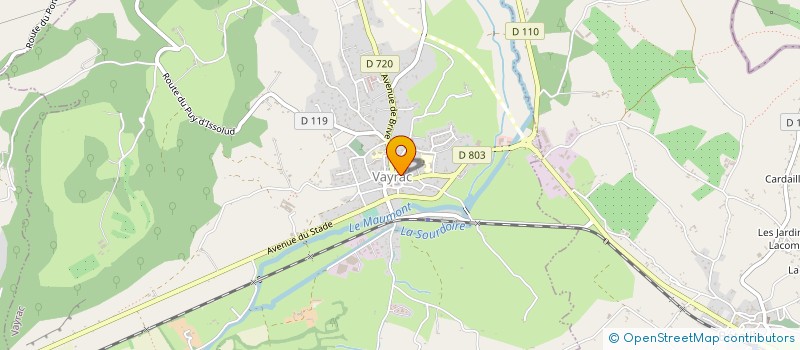 localisation de l'entreprise CELAUR VALLEE DORDOGNE  VAYRAC