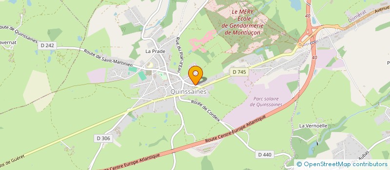 localisation de l'entreprise CELCAM IMMO  QUINSSAINES