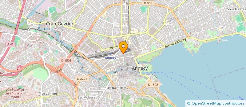 localisation de l'entreprise CELDESTIN à ANNECY