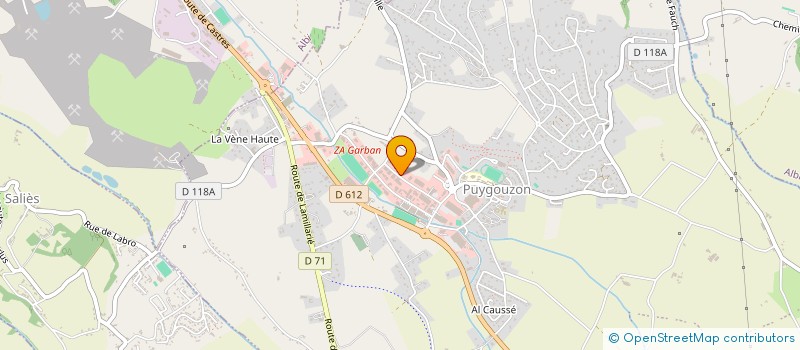 localisation de l'entreprise CELE à PUYGOUZON