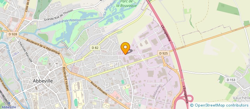 localisation de l'entreprise CELEAN à ABBEVILLE