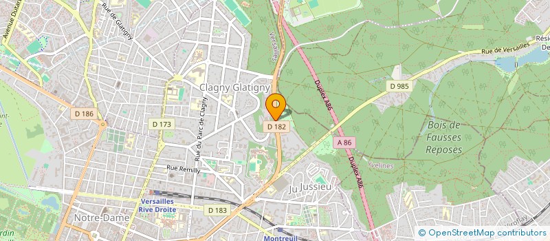 localisation de l'entreprise CELEN à VERSAILLES