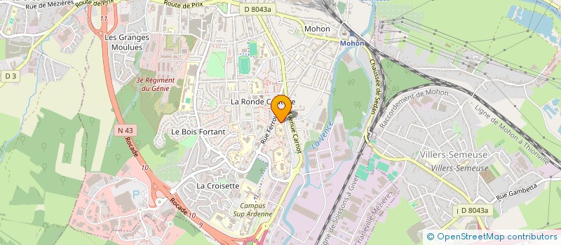 localisation de l'entreprise CELEN à CHARLEVILLE-MEZIERES