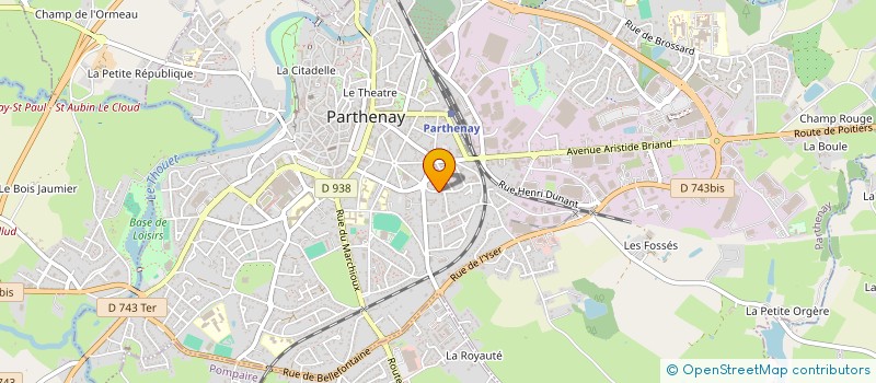 localisation de l'entreprise CELENE  PARTHENAY
