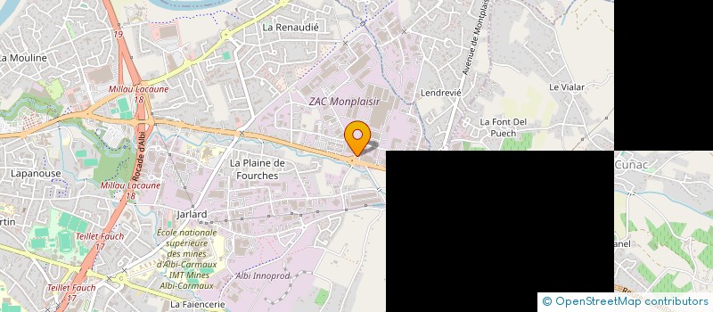 localisation de l'entreprise CELENE à ALBI