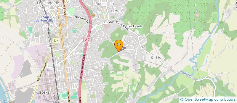 localisation de l'entreprise CELEPCI BATIMENT à ROUSSILLON