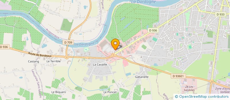 localisation de l'entreprise CELERIER ET COLAS à BERGERAC