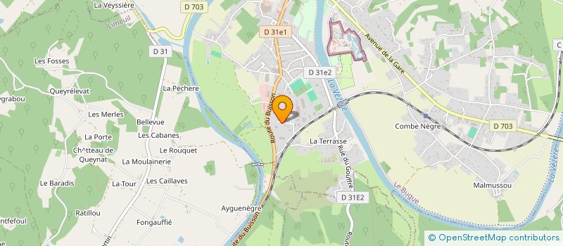 localisation de l'entreprise CELERIER PACK à LE BUGUE