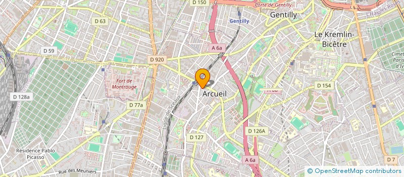 localisation de l'entreprise CELERITE TRANSPORT à ARCUEIL