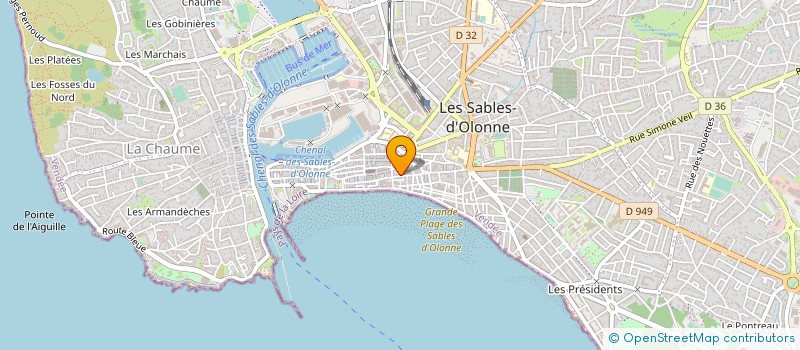 localisation de l'entreprise CELESTA FOLIA à LES SABLES D'OLONNE