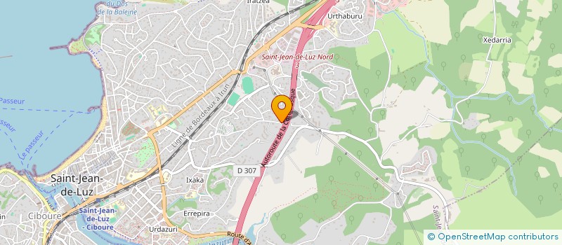 localisation de l'entreprise CELESTA INVEST à SAINT-JEAN-DE-LUZ